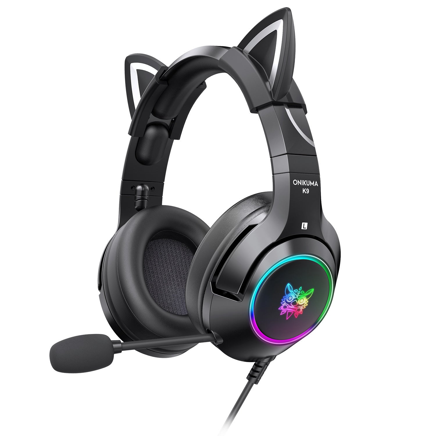 Auriculares con cable para juegos de niñas, para montar en la cabeza